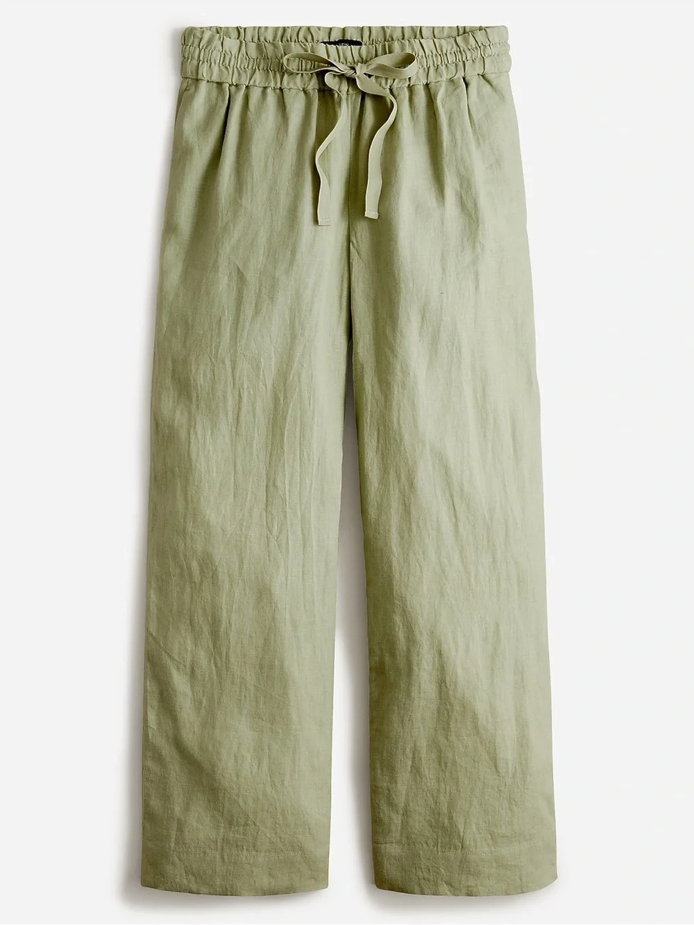 J.Crew Wide-leg seaside pant in linen Faded Pistachio Size XS